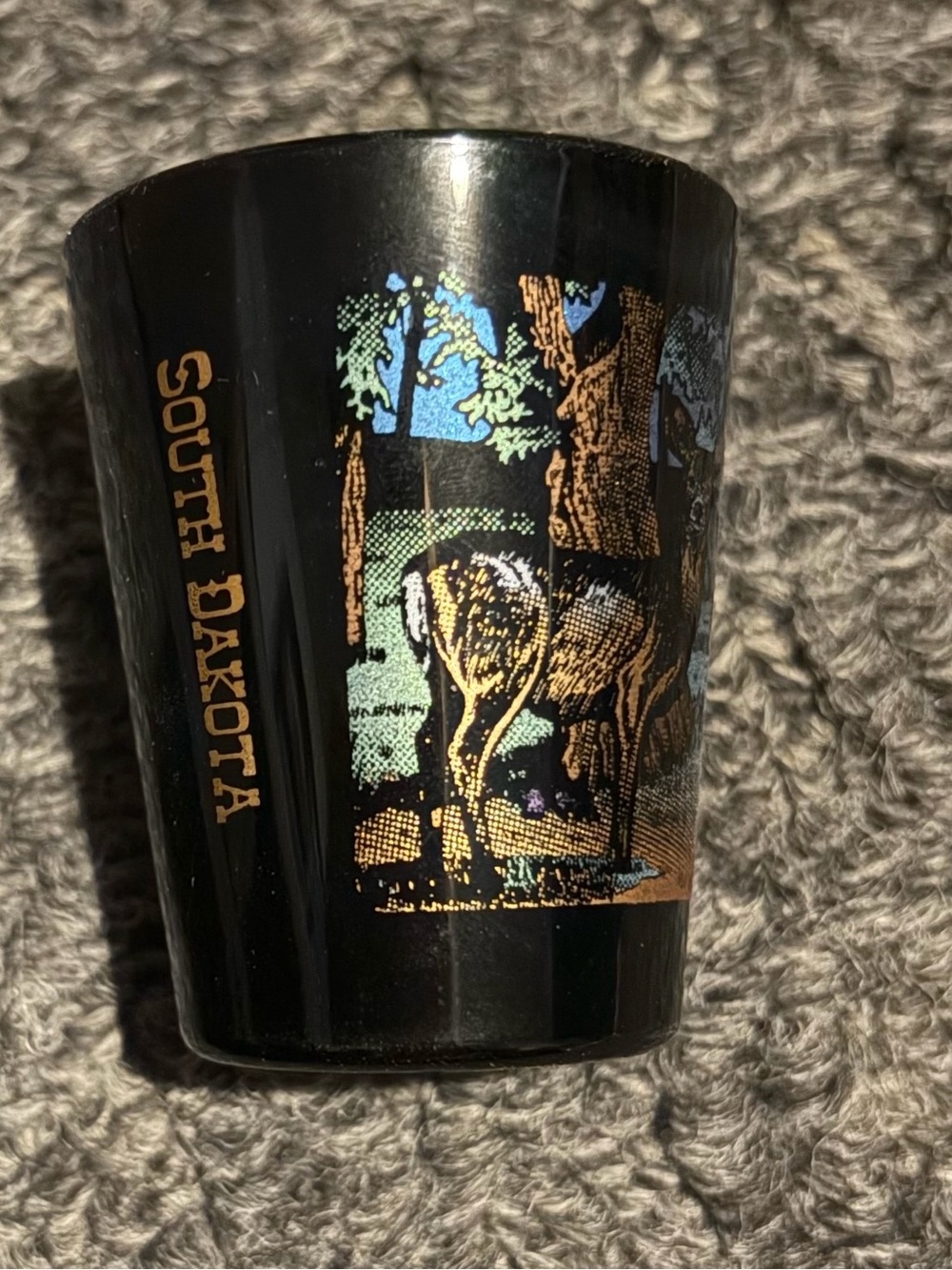 South Dakota deer shot glass